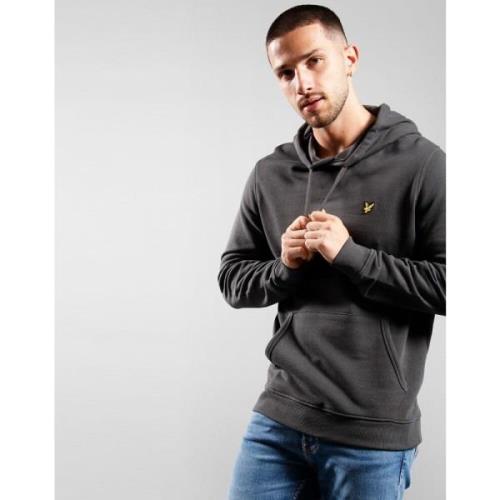 Klassisk Pullover Hoodie i Gunmetal