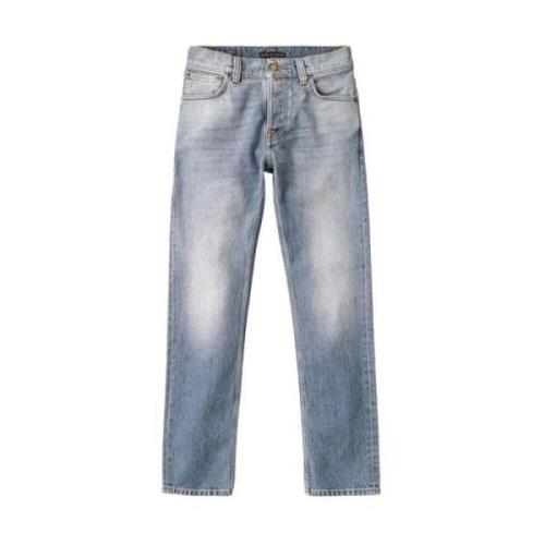 Slim Fit Sølv Indigo Jeans