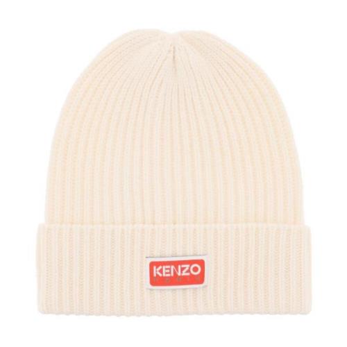 Ribbet uld beanie hue