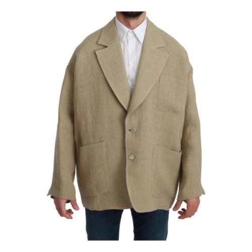 Beige Oversize Blazer