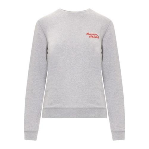 Grå Sweatshirt, Crew-Neck, Langærmet