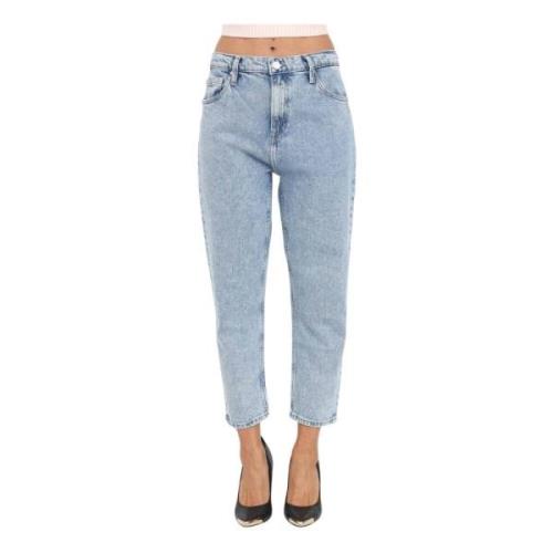 Lys Denim Boyfriend Jeans med Logo Patch