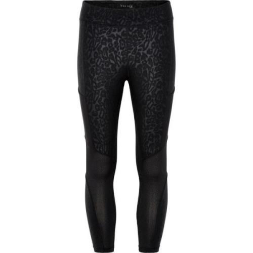 Leopard Print Capri Tights - Sort