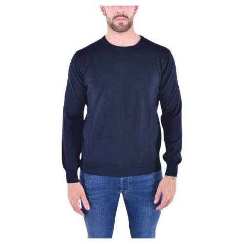 Blå Crew Neck Sweater