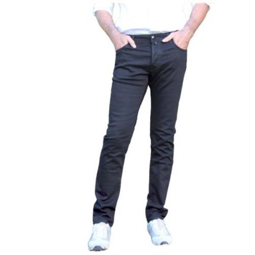 Slim Fit Jeans i Bomuldsblanding