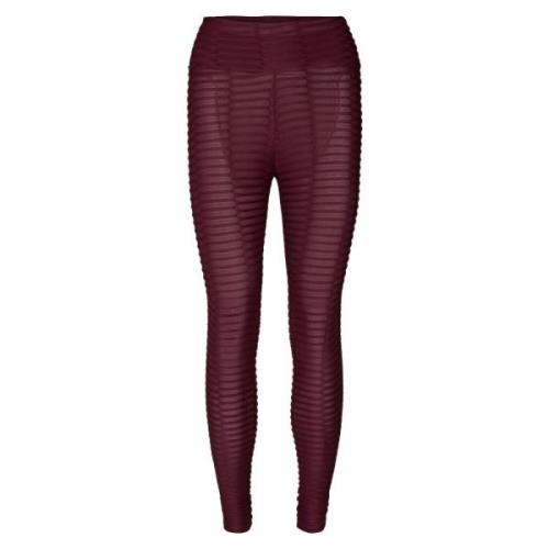 Burgundy Stilfulde Leggings