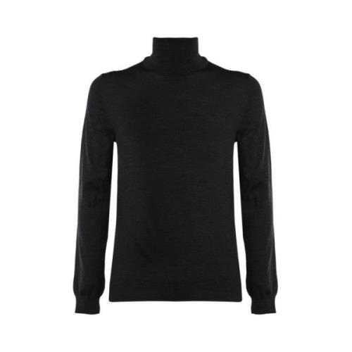 Mørkegrå Højhalset Sweater