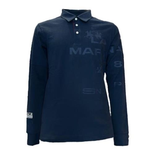 Herre Heavy Jersey Navy Polo