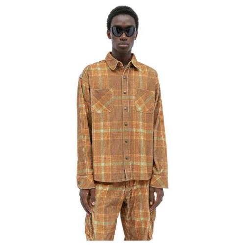 Printet Corduroy Overshirt