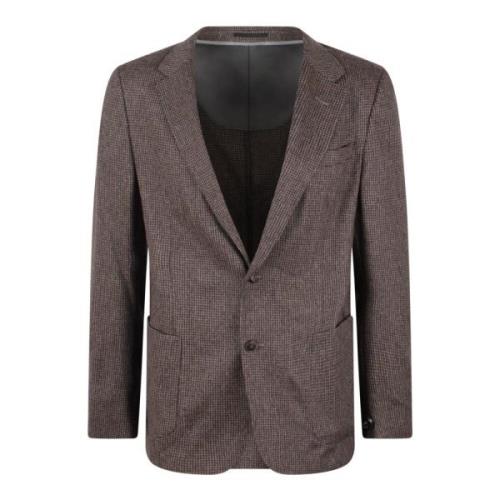 Houndstooth Uld Blend Blazer