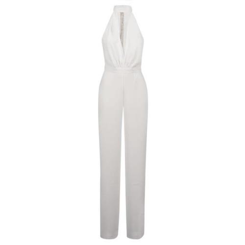 Hvid V Jumpsuit