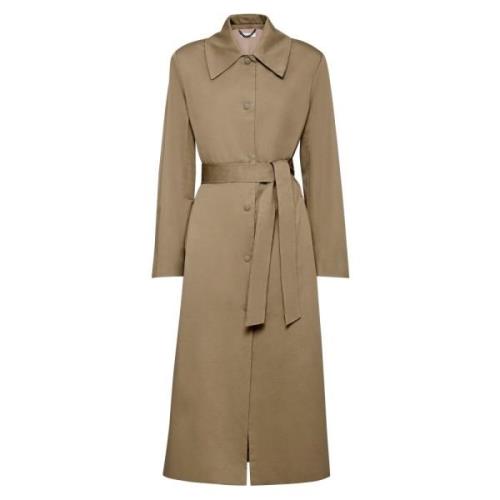 Oversized Trench Coat med Skulderremme