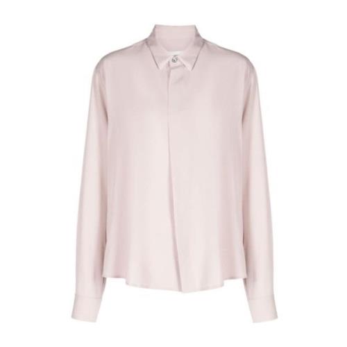 Lyserød Crepe Top