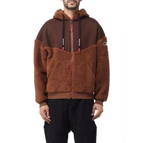 Brun Zip Hoodie Sæt til Mænd