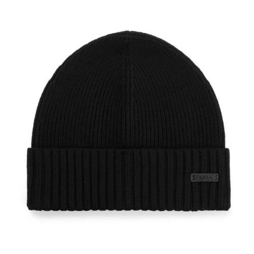 Sort Uld Beanie Hat