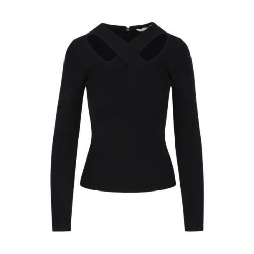 Edgy Criss Cross Cutout Sweater