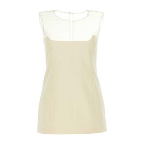 Ivory Bomuld Blandet Top