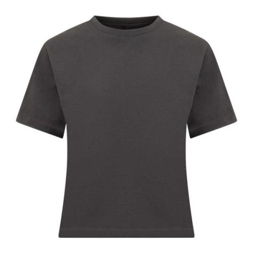 Slim Fit Crew Neck T-Shirt med Logo Label