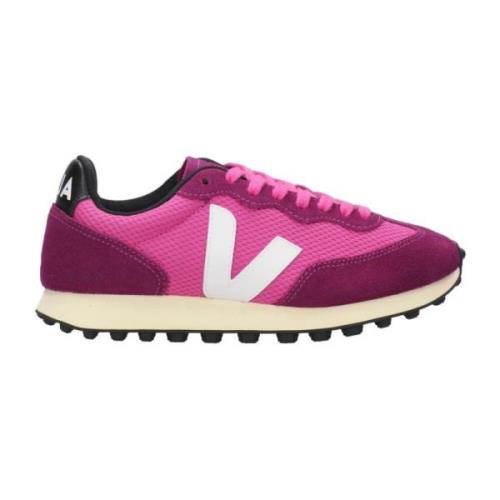 Fuchsia Sneakers med e Materialer