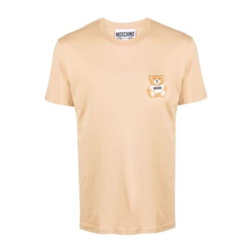 Beige T-shirts og Polos med Appliqué Logo