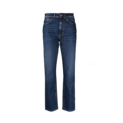 Indigo Blå Straight-Leg Jeans