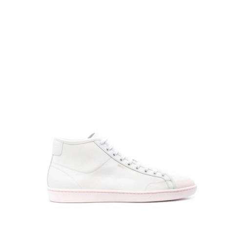 Hvid/Rose Logo Mid-Top Sneakers