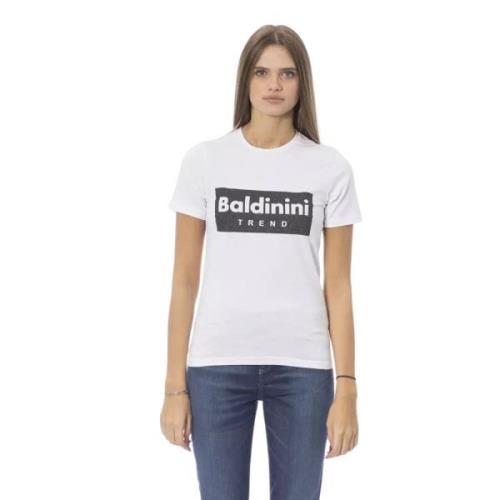 Moderne Hvid Bomuld Toppe T-Shirt