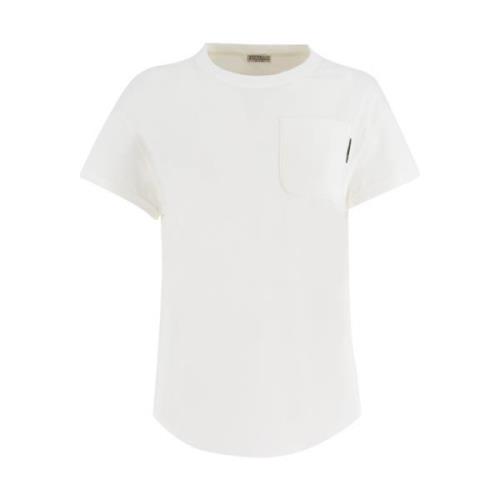 Broderet bomuld T-shirt