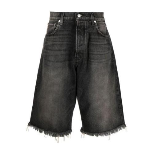 Sorte Slidte Denim Shorts