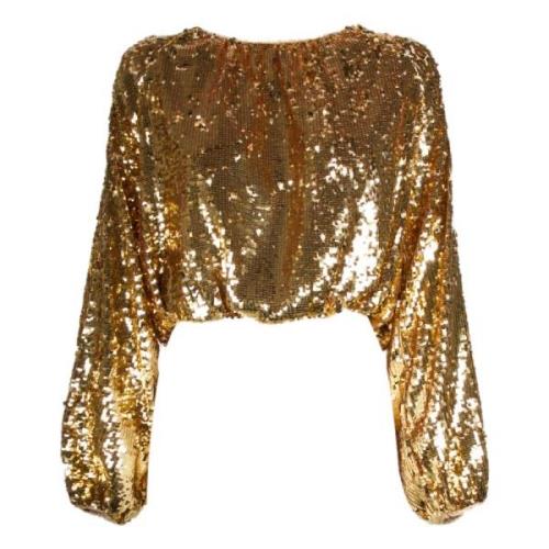 Paillet Sweatshirt - Guld