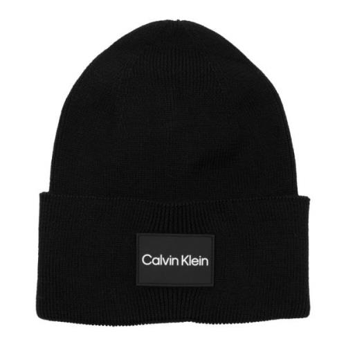 Ensfarvet Logo Beanie