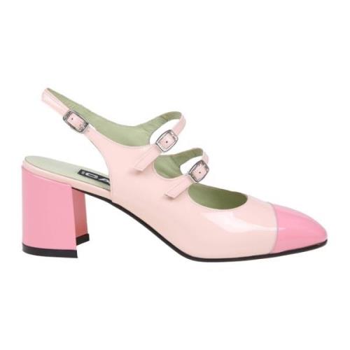 Rosa Læder Slingback Mary Jane Sko