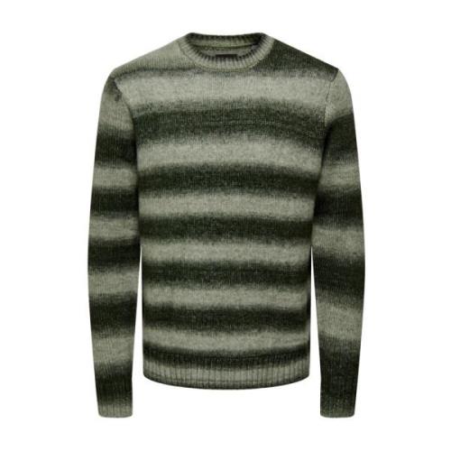 Gradient Crew Knit Sweater