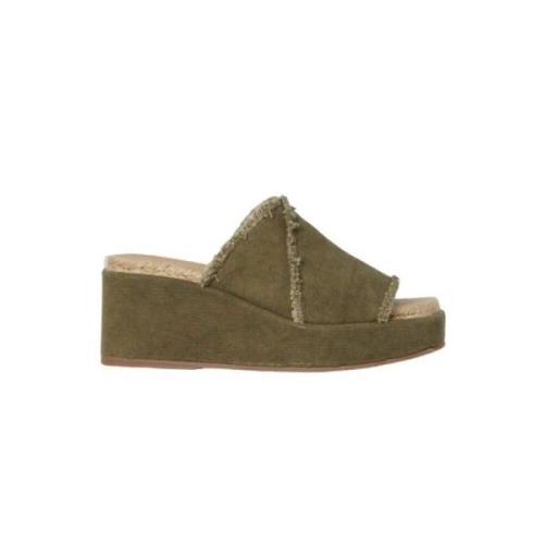 Grøn Eleonora Wedges