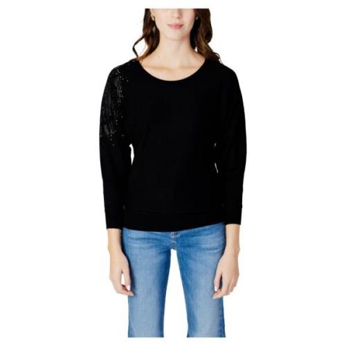 Leslie Logo Bat Sleeve Kvinder Top