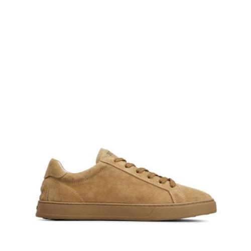 Brun Sneakers med Beige Ruskind