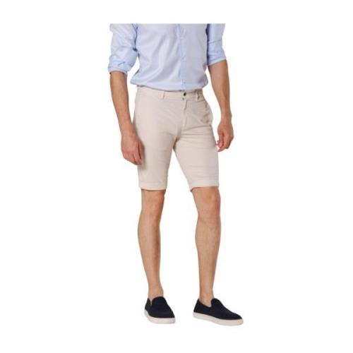 Stretch Gabardine Bermuda Shorts - Regular Fit