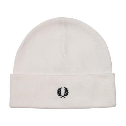 Hvid Uld Logo Beanie