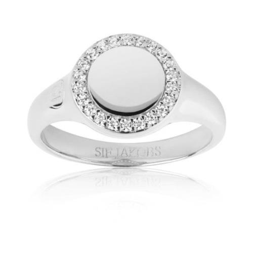 Elegant Zirconia Sølvring