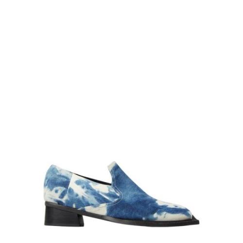 Tie-Dye Denim Loafers