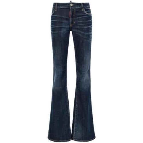 Marineblå Flare Jeans