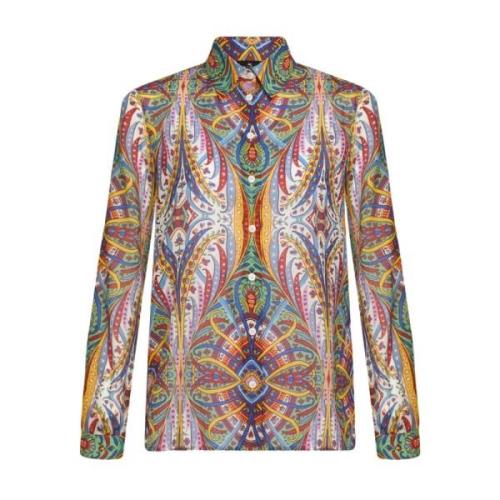 MultiColour Paisley Print Skjorte