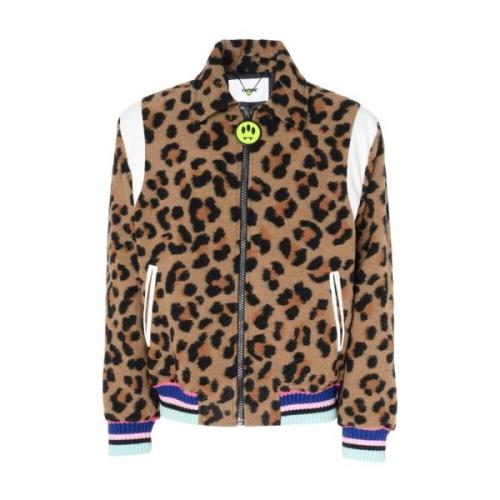 Leopard Printet Uld Blazer