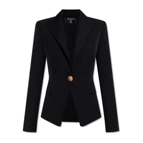 Blazer med spidse revers