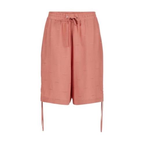 Logo Bermuda Shorts med Draperet Pasform