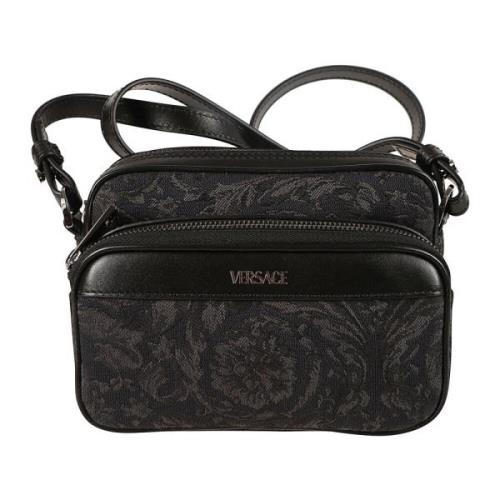 Stof Jacquard Crossbody Taske