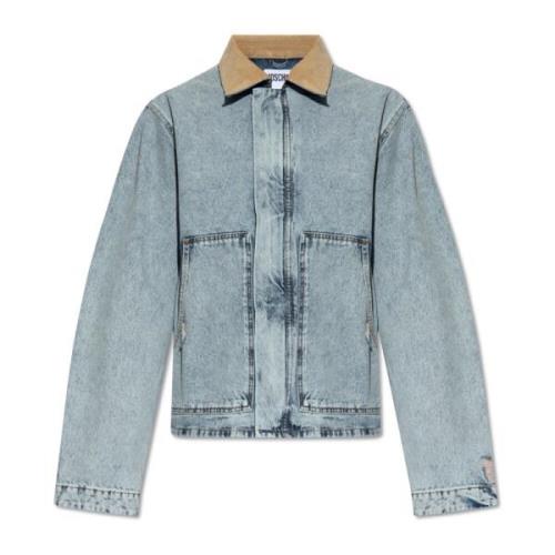 Denimjakke med vintageeffekt