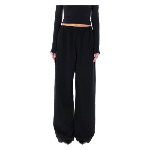 Sorte halvblanke track pants