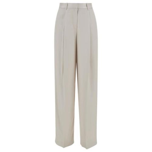 Hvide Bukser - Single Plt Pant