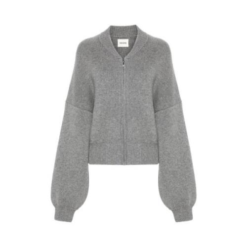 Ribstrikket Cashmere Cardigan